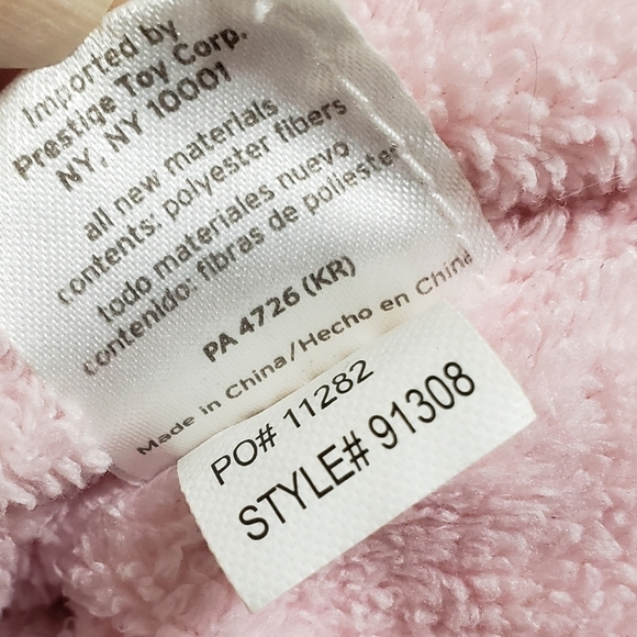 Carters Just One Year My First Doll 9" Plush Blonde Blue Eyes Prestige Rattle - Picture 6 of 7